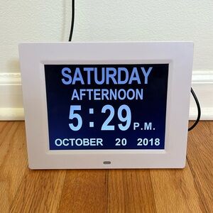 Digital Calendar Day Clock